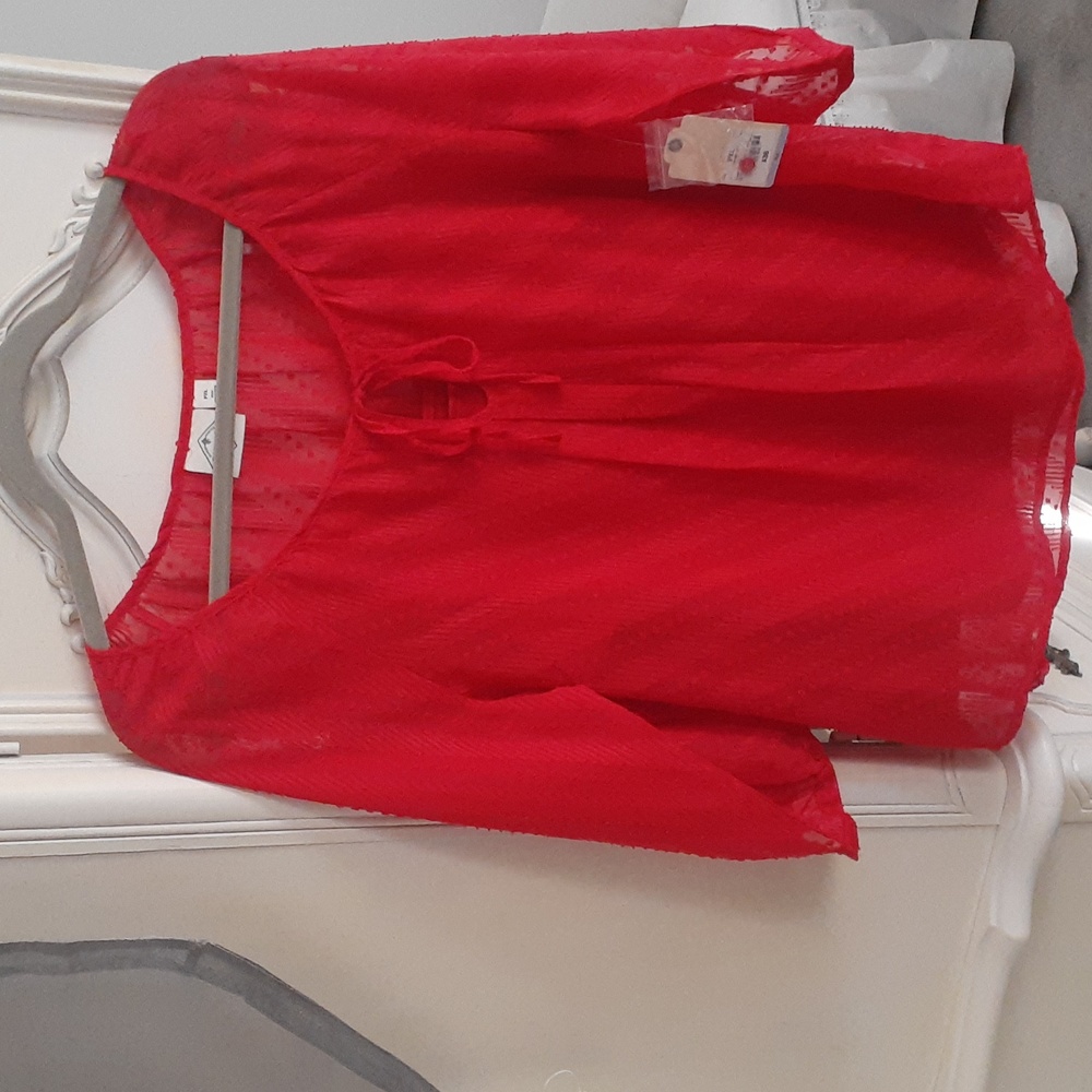 NWT Red St. John's Bay Top with Cami